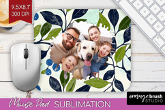 Eucalyptus Photo Mouse Pad PNG - Botanical Picture Frame Pad Product Image 1