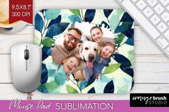 Eucalyptus Photo Mouse Pad PNG - Botanical Picture Frame Pad Product Image 1