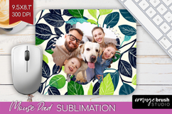 Eucalyptus Photo Mouse Pad PNG - Botanical Picture Frame Pad Product Image 1