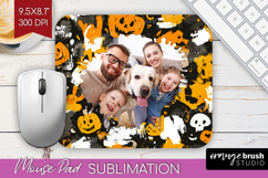 Halloween Photo Mouse Pad PNG - Brush Stroke Picture Frame Product Image 1