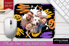 Halloween Photo Mouse Pad PNG - Brush Stroke Picture Frame Product Image 1