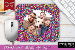 Glitter Photo Mouse Pad PNG - Sparkle Picture Frame Mouse Product Image 1