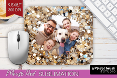 Glitter Photo Mouse Pad PNG - Sparkle Picture Frame Mouse Product Image 1