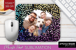 Glitter Photo Mouse Pad PNG - Sparkle Picture Frame Mouse Product Image 1