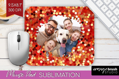 Glitter Photo Mouse Pad PNG - Sparkle Picture Frame Mouse Product Image 1