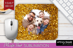 Glitter Photo Mouse Pad PNG - Sparkle Picture Frame Mouse Product Image 1