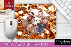 Rose Gold Photo Mouse Pad PNG - Abstract Picture Frame Mouse Product Image 1