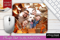 Rose Gold Photo Mouse Pad PNG - Abstract Picture Frame Mouse Product Image 1