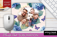 Floral Photo Mouse Pad PNG - Sping Flowers Picture Frame Pad Product Image 1