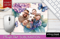 Floral Photo Mouse Pad PNG - Sping Flowers Picture Frame Pad Product Image 1