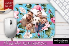 Spring Photo Mouse Pad PNG - Flowers Picture Frame Mouse Pad Product Image 1