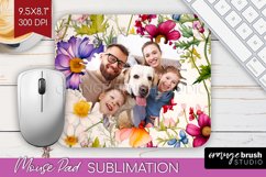 Spring Photo Mouse Pad PNG - Flowers Picture Frame Mouse Pad Product Image 1