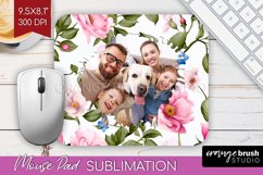 Spring Photo Mouse Pad PNG - Flowers Picture Frame Mouse Pad Product Image 1