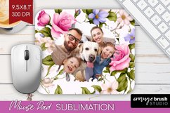 Spring Photo Mouse Pad PNG - Flowers Picture Frame Mouse Pad Product Image 1
