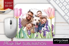Wildflowers Photo Mouse Pad PNG - Floral Picture Frame Mouse Product Image 1