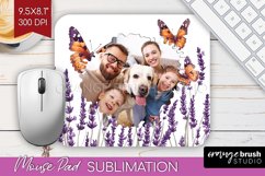 Wildflowers Photo Mouse Pad PNG - Floral Picture Frame Mouse Product Image 1