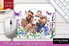 Wildflowers Photo Mouse Pad PNG - Floral Picture Frame Mouse Product Image 1