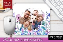 Wildflowers Photo Mouse Pad PNG - Floral Picture Frame Mouse Product Image 1