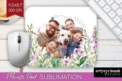 Wildflowers Photo Mouse Pad PNG - Floral Picture Frame Mouse Product Image 1