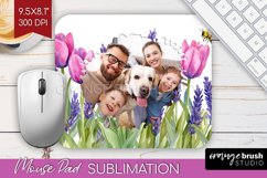 Wildflowers Photo Mouse Pad PNG - Floral Picture Frame Mouse Product Image 1