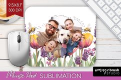 Wildflowers Photo Mouse Pad PNG - Floral Picture Frame Mouse Product Image 1