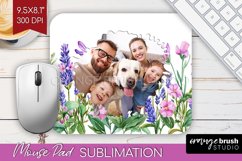 Wildflowers Photo Mouse Pad PNG - Floral Picture Frame Mouse Product Image 1