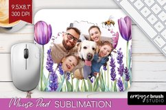 Wildflowers Photo Mouse Pad PNG - Floral Picture Frame Mouse Product Image 1