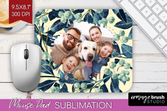 Eucalyptus Photo Mouse Pad PNG - Botanical Picture Frame Pad Product Image 1