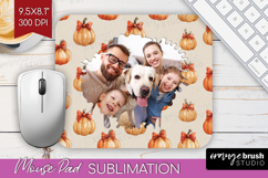 Pumpkun Photo Mouse Pad PNG - Fall Picture Frame Mouse Pad Product Image 1