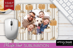 Pumpkun Photo Mouse Pad PNG - Fall Picture Frame Mouse Pad Product Image 1