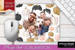Pumpkun Photo Mouse Pad PNG - Fall Picture Frame Mouse Pad Product Image 1