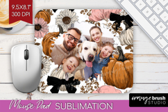 Pumpkun Photo Mouse Pad PNG - Fall Picture Frame Mouse Pad Product Image 1