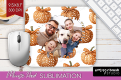 Pumpkun Photo Mouse Pad PNG - Fall Picture Frame Mouse Pad Product Image 1