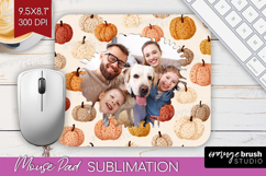 Pumpkun Photo Mouse Pad PNG - Fall Picture Frame Mouse Pad Product Image 1