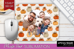 Pumpkun Photo Mouse Pad PNG - Fall Picture Frame Mouse Pad Product Image 1