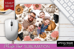Pumpkun Photo Mouse Pad PNG - Fall Picture Frame Mouse Pad Product Image 1