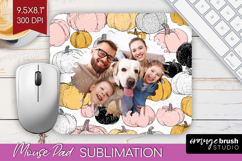 Pumpkun Photo Mouse Pad PNG - Fall Picture Frame Mouse Pad Product Image 1
