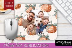 Pumpkun Photo Mouse Pad PNG - Fall Picture Frame Mouse Pad Product Image 1