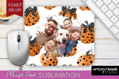 Pumpkun Photo Mouse Pad PNG - Fall Picture Frame Mouse Pad Product Image 1