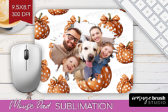Pumpkun Photo Mouse Pad PNG - Fall Picture Frame Mouse Pad Product Image 1