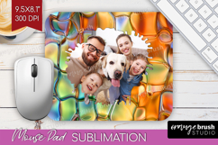 Gem Texture Photo Mouse Pad PNG - Gemstone Picture Frame Pad Product Image 1