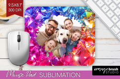 Gem Texture Photo Mouse Pad PNG - Gemstone Picture Frame Pad Product Image 1