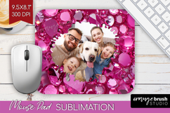 Gem Texture Photo Mouse Pad PNG - Gemstone Picture Frame Pad Product Image 1