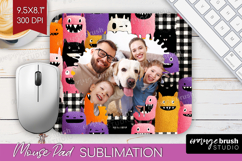 Halloween Photo Mouse Pad PNG - Spooky Picture Frame Mouse Product Image 1