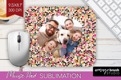 Heart Pattern Photo Mouse Pad PNG - Valentines Day Picture Product Image 1