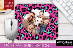 Leopard Print Photo Mouse Pad PNG - Animal Pattern Picture Product Image 1