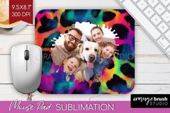Leopard Print Photo Mouse Pad PNG - Animal Pattern Picture Product Image 1
