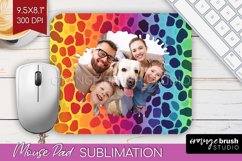 Leopard Print Photo Mouse Pad PNG - Animal Pattern Picture Product Image 1