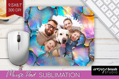 Pearl Photo Mouse Pad PNG - Pearl Texture Picture Frame Pad Product Image 1