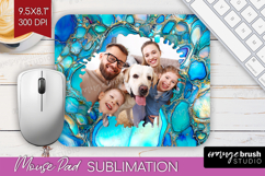 Pearl Photo Mouse Pad PNG - Pearl Texture Picture Frame Pad Product Image 1